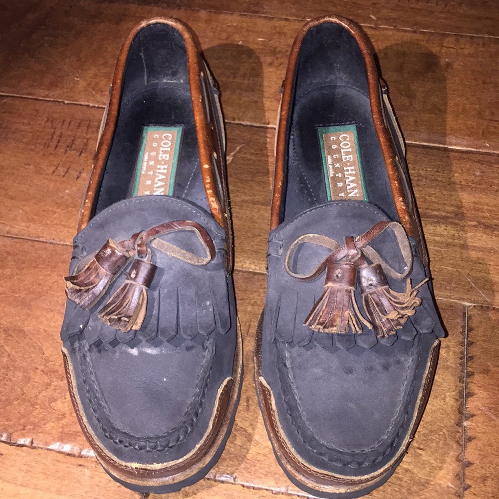 Cole Haan Black and brown loafers